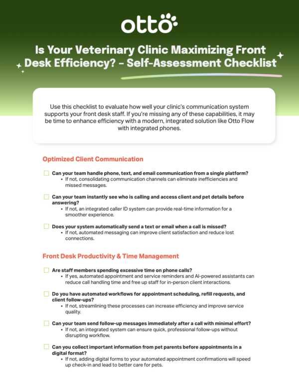 Front Desk Efficiency Checklist - Otto