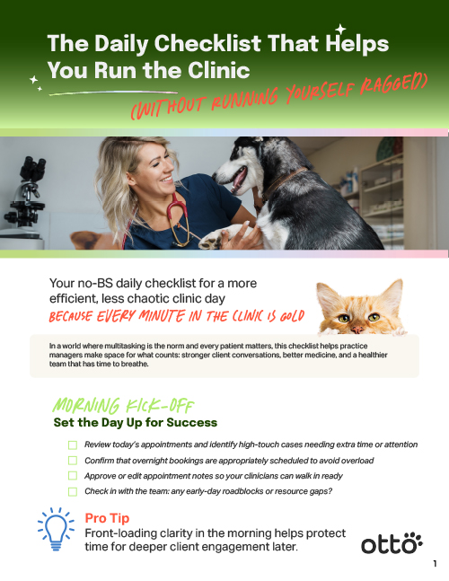 The Daily Checklist That Helps You Run the Clinic Preview of the front desk efficiency checklist