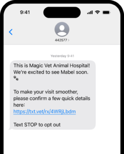 Trupanion step one SMS